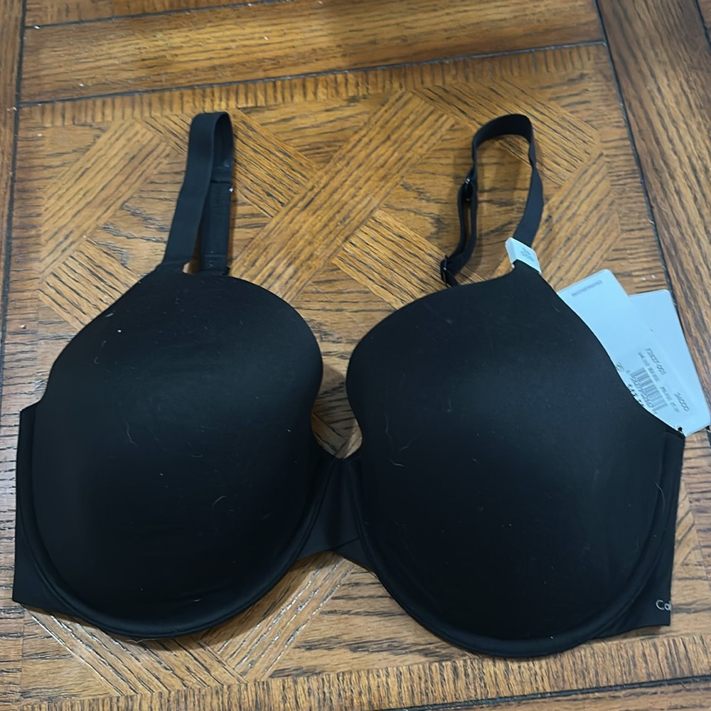 Calvin Klein Perfectly Fit Modern T-Shirt Bra Black Size 36DDD - Picture 3 of 6